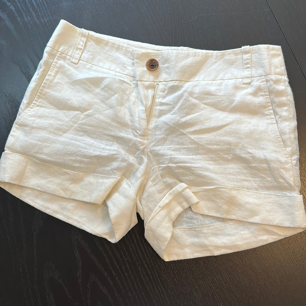 J Crew 100% Linen shorts, size 2